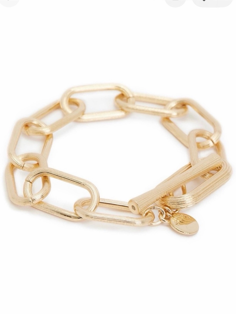All Saints Gold Chunky Chain Bracelet